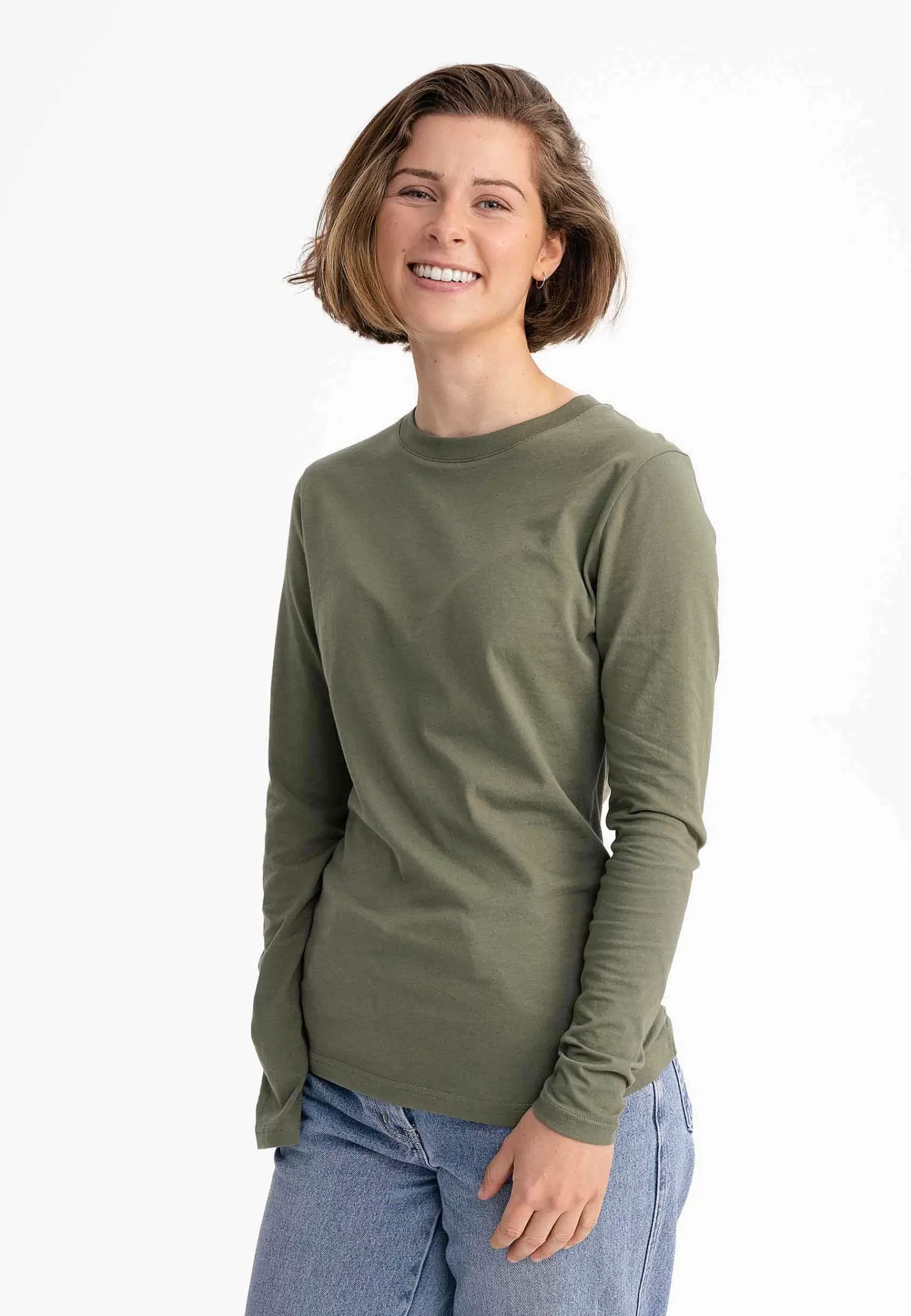 New Damen Basic Langarmshirt Dhivya Damen Shirts & Tops