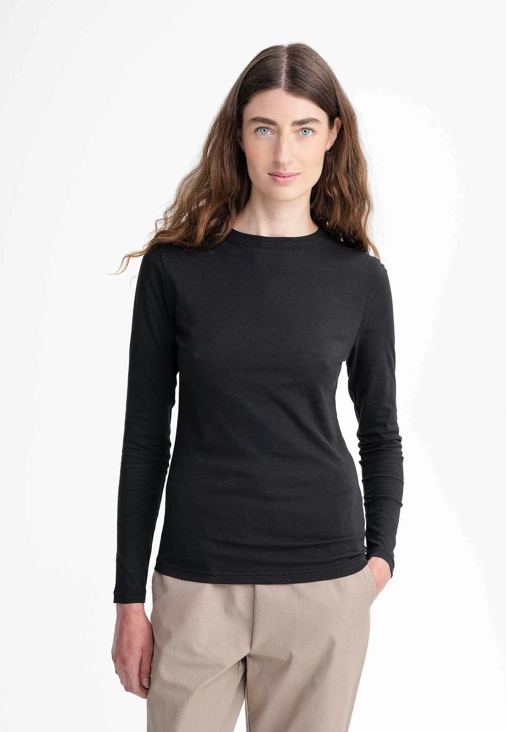 Best Damen Basic Langarmshirt Dhivya Damen Shirts & Tops