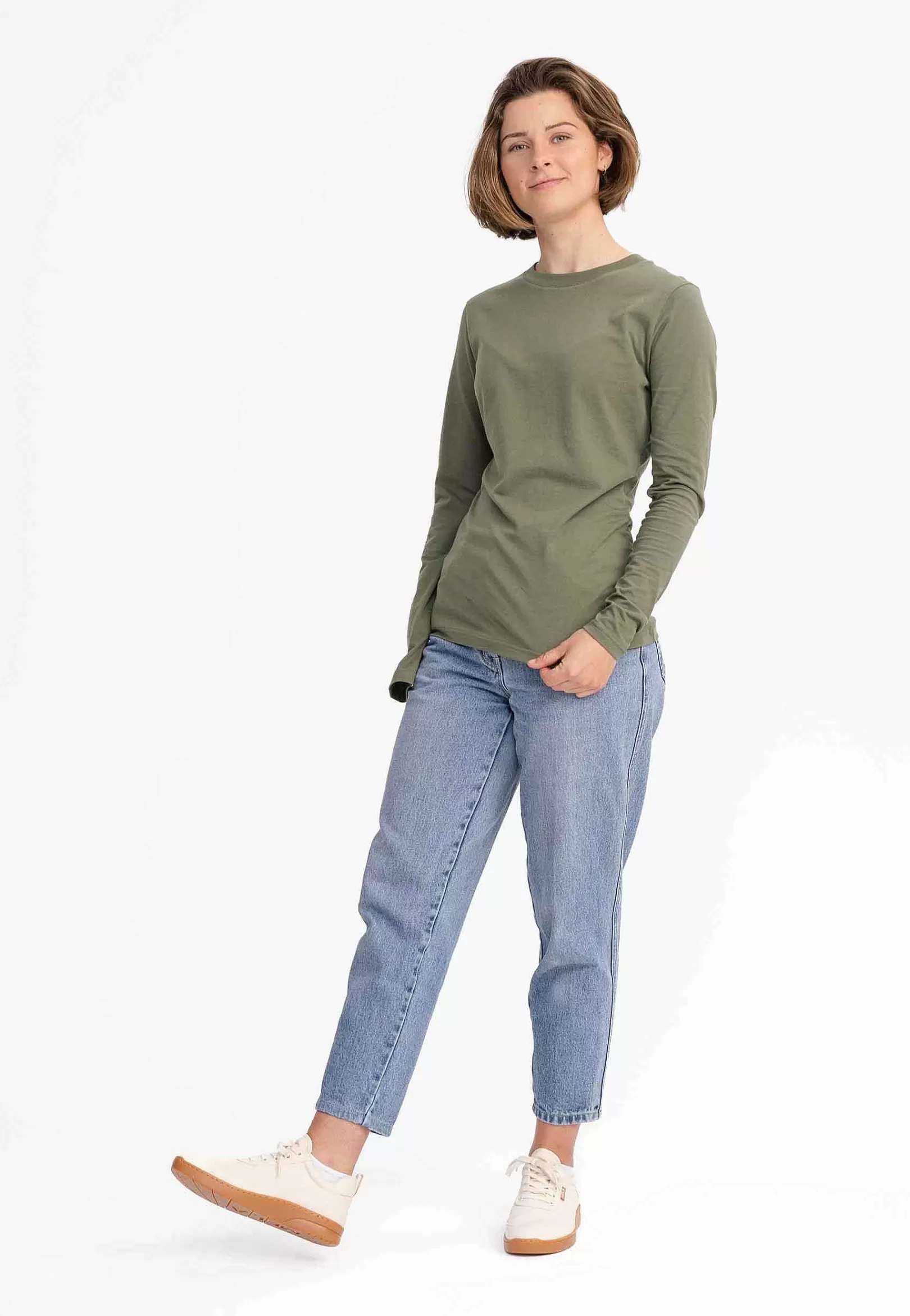 New Damen Basic Langarmshirt Dhivya Damen Shirts & Tops