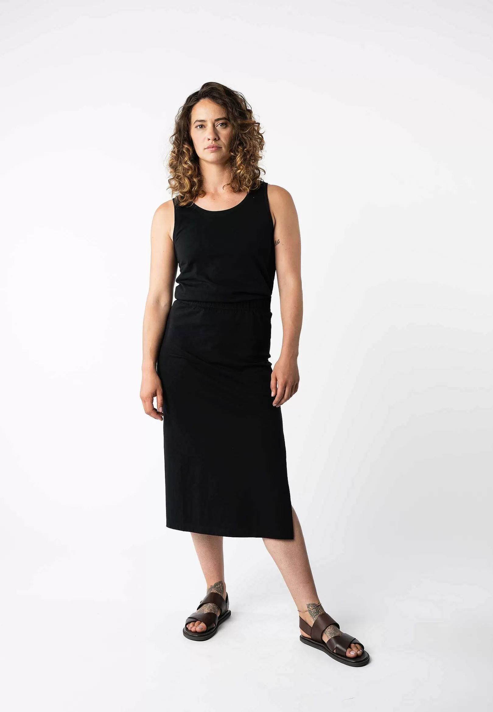 Cheap Damen Midi Rock Divari Damen Kleider