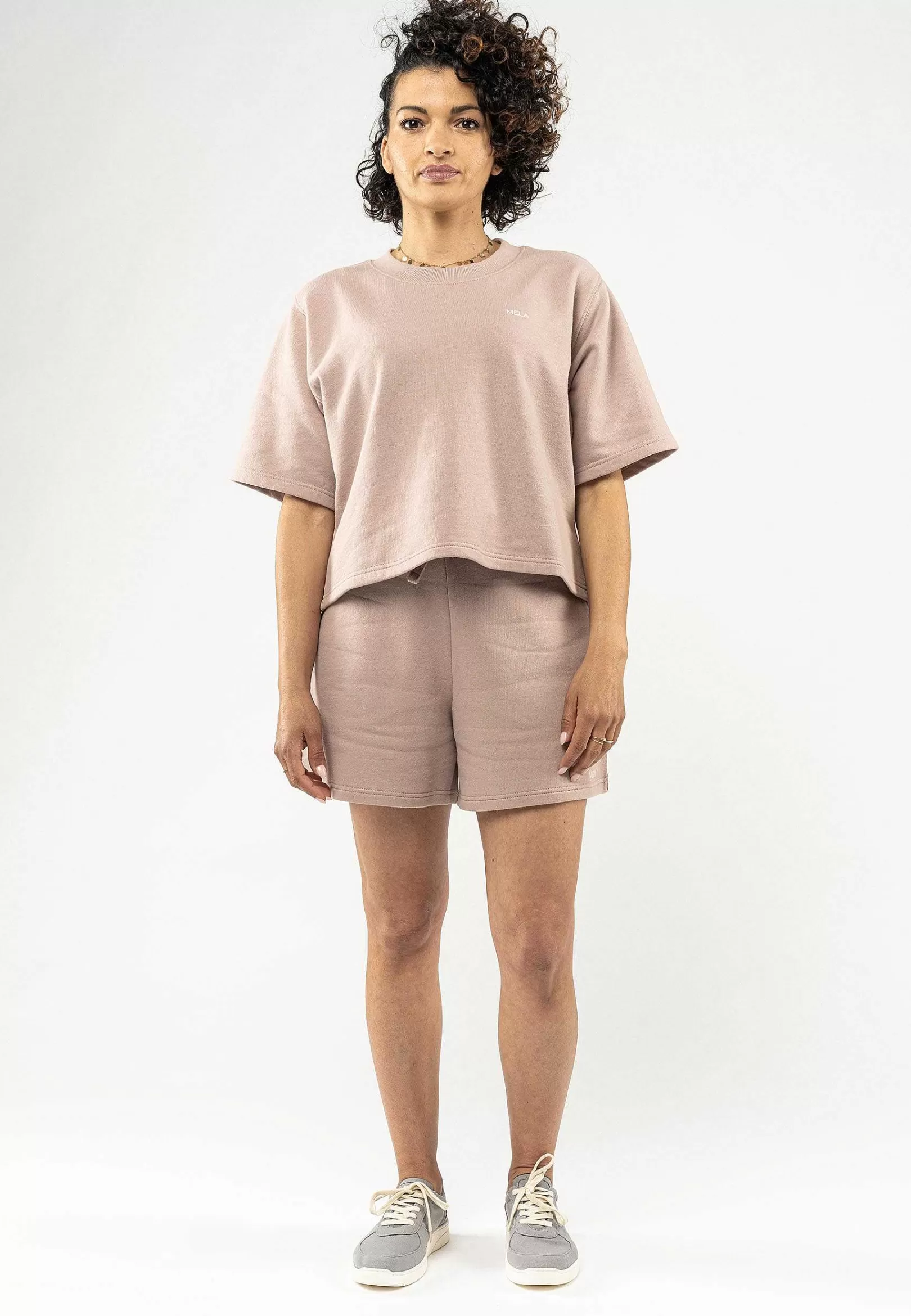 New French Terry Cropped T-Shirt Deepali Damen Shirts & Tops