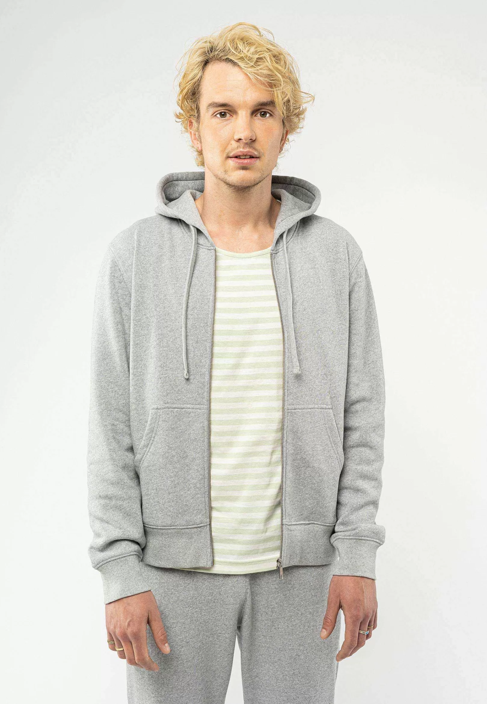 Discount Hoodiejacke Mit Reisverschluss Devadas Herren Sweat