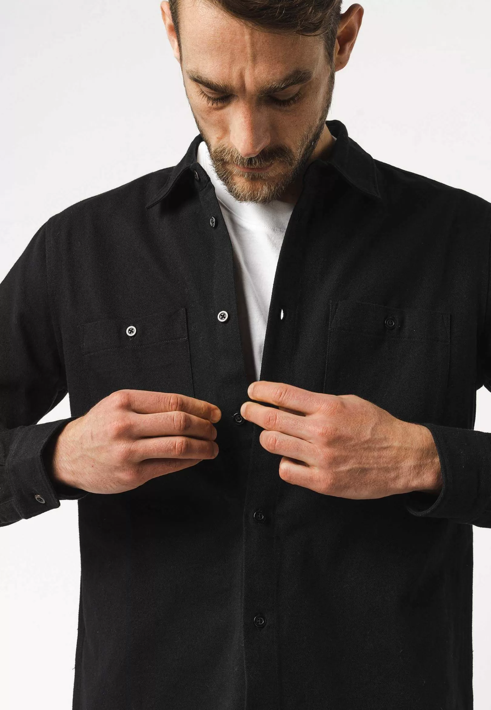 Cheap Overshirt Pran Herren Hemden