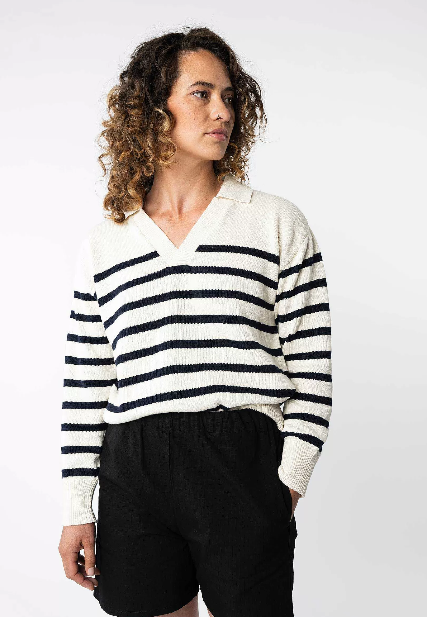 Discount V-Neck Strickpullover Veda Damen Strickmode